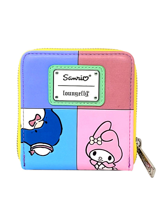 Loungefly x Sanrio Women's Zip Around Wallet Hello Kitty Keropi Tuxedo Sam