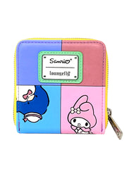 Loungefly x Sanrio Women's Zip Around Wallet Hello Kitty Keropi Tuxedo Sam