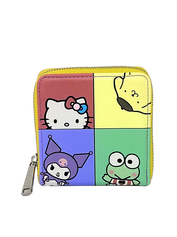 Loungefly x Sanrio Women's Zip Around Wallet Hello Kitty Keropi Tuxedo Sam