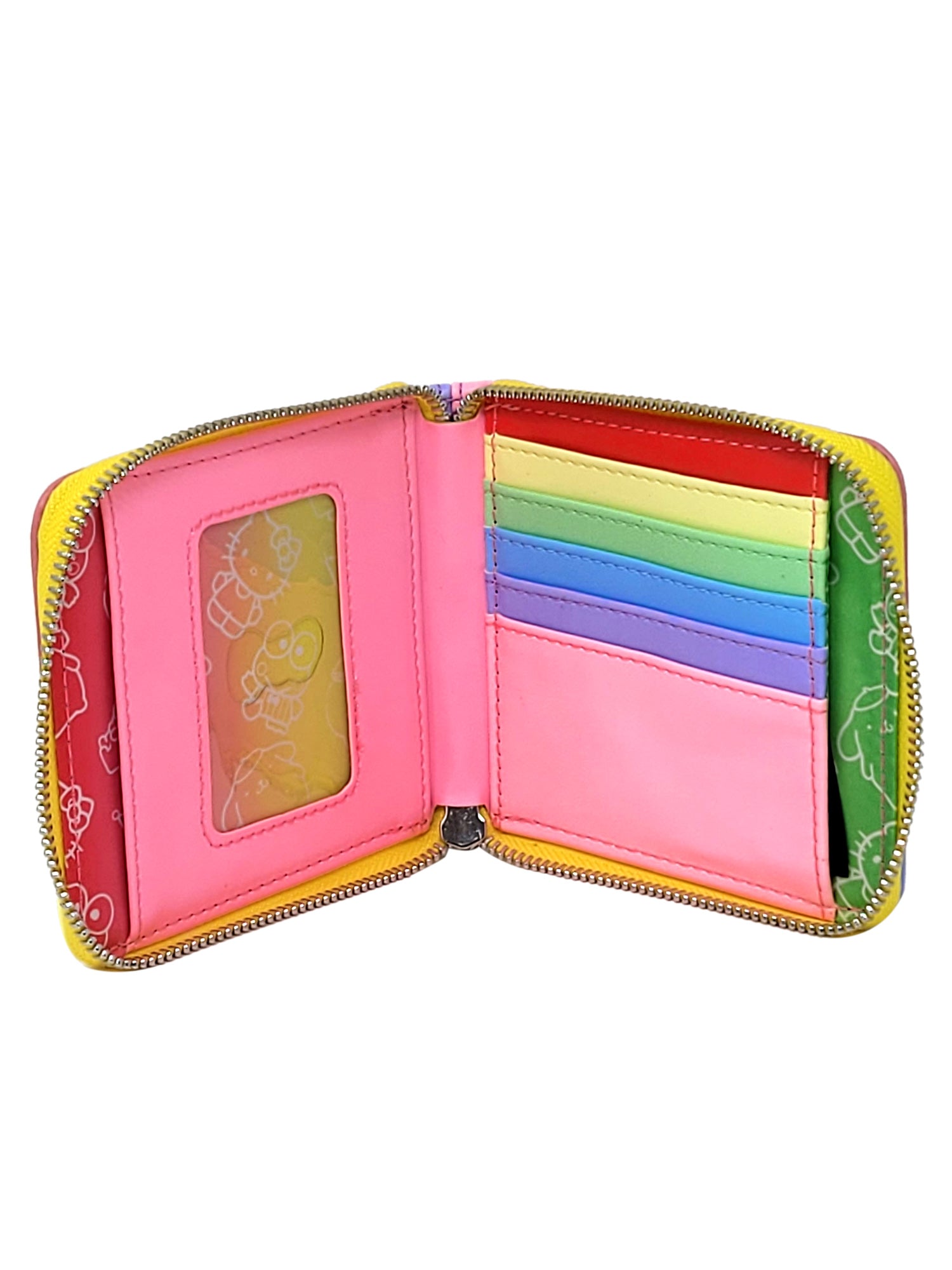 Loungefly x Sanrio Women's Zip Around Wallet Hello Kitty Keropi Tuxedo Sam