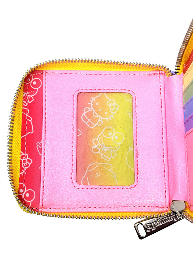 Loungefly x Sanrio Women's Zip Around Wallet Hello Kitty Keropi Tuxedo Sam