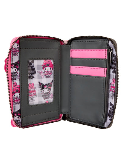 Loungefly x Sanrio Hello Kitty My Melody and Kuromi Wallet Zip Around