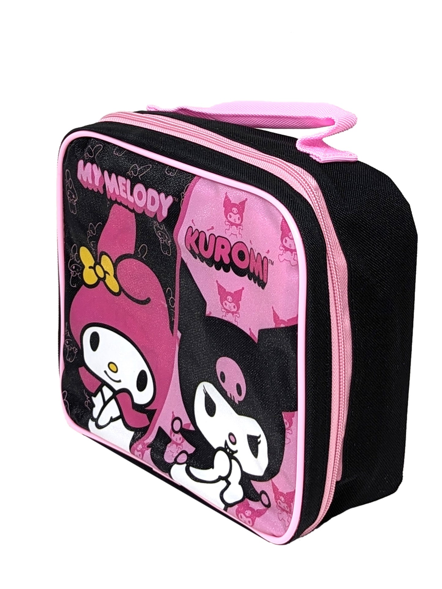 Hello Kitty My Melody Kuromi Lunch Bag Insulated Girls Sanrio Pink Black