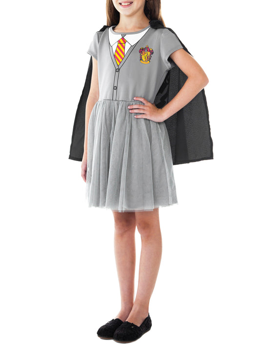 Harry Potter Hermione Costume Dress With Hooded Cape Halloween Cosplay