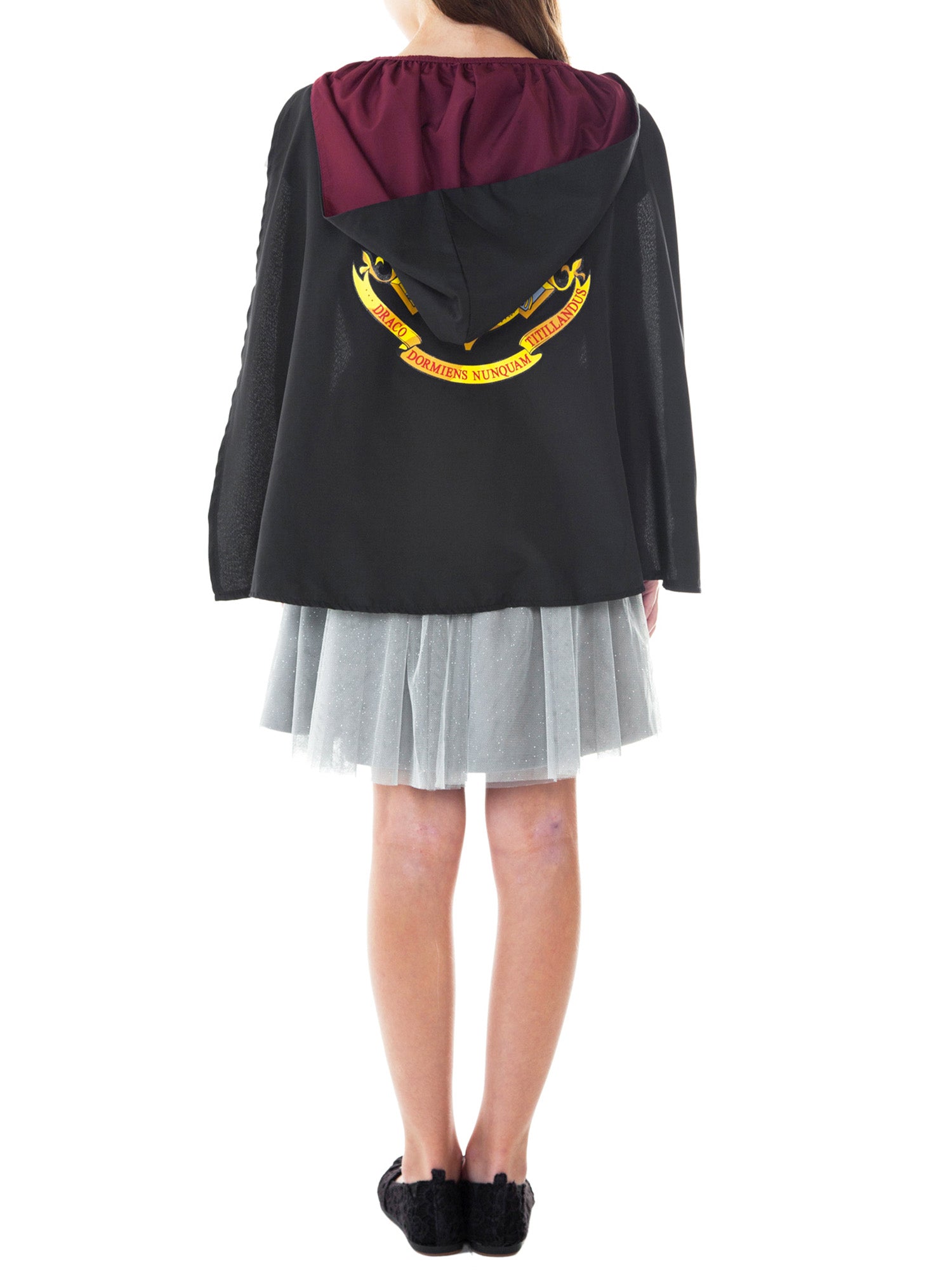 Girls Harry Potter Hermione Halloween Costume Dress Hooded Cape Cosplay Dress Up