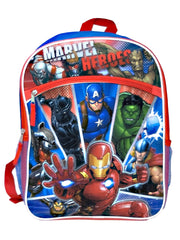 Marvel Avengers Backpack 16" Captain America Iron Man Groot w/ Front Pocket