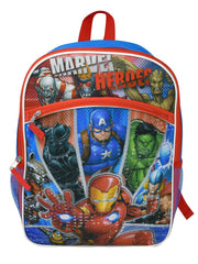Avengers Captain America Backpack 16" Iron Man & Spider-Man Zipper Pencil Pouch