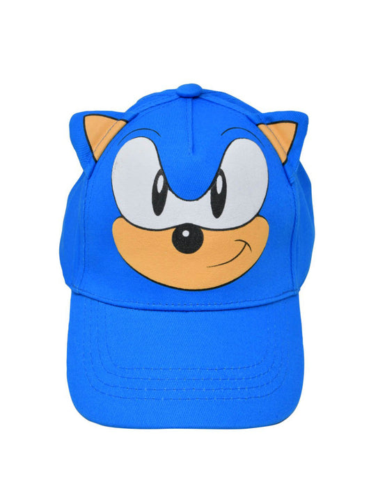 Sega Sonic The Hedgehog Baseball Cap Hat With Ears Youth Kids Boys Girls Blue