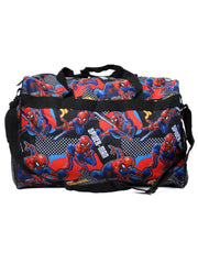 Spider-Man Duffel Bag 16" Carry-On Superhero Web-Slinging All-Over Marvel Boys