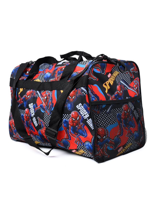 Spider-Man Duffel Bag 16" Carry-On Superhero Web-Slinging All-Over Marvel Boys