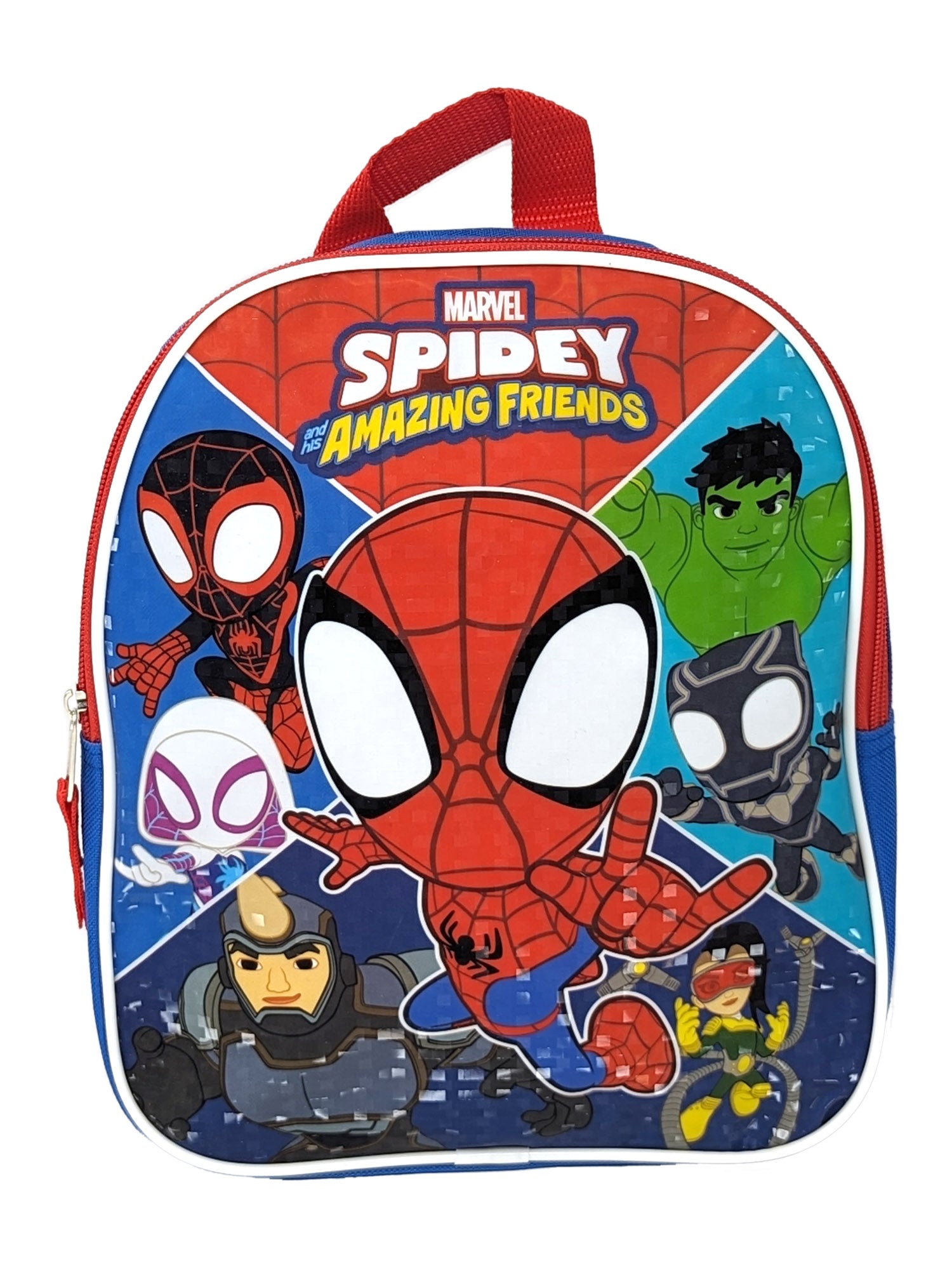 Spider-Man Marvel Mini Backpack 11" Hulk & Sliding Pencil Case School Set