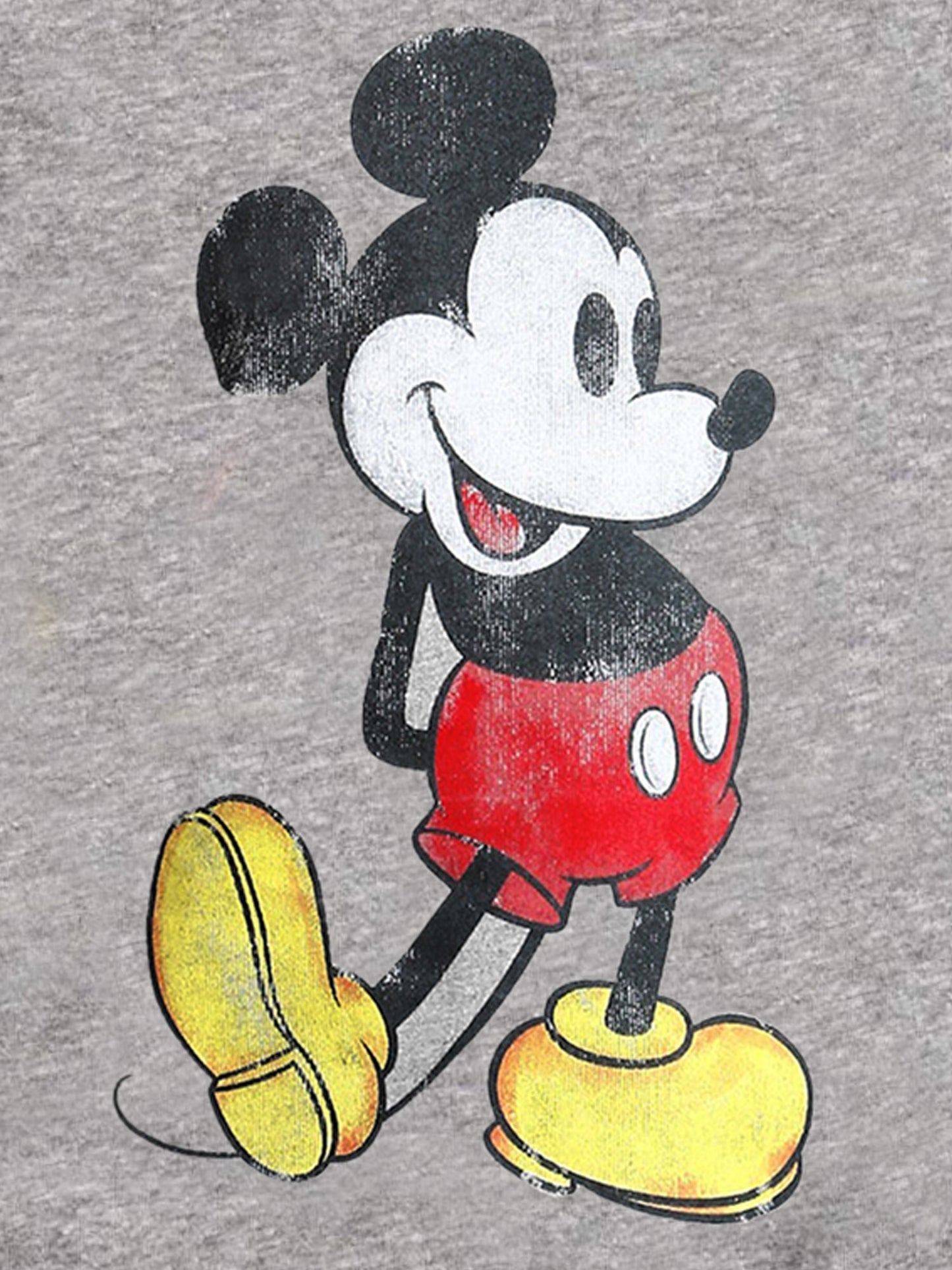 Boys Disney Classic Mickey Mouse T-Shirt Short Sleeve Distressed (XS Only)