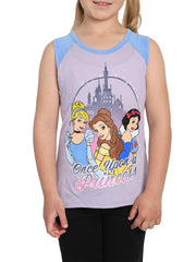 Disney Princesses T-Shirt Belle Snow White Cinderella Purple (Size Small Only)