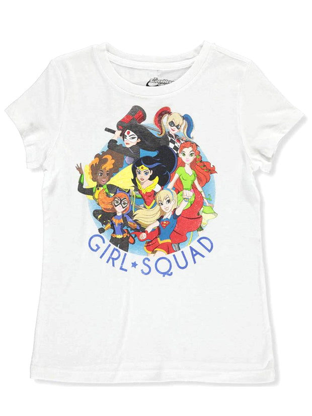 Wonder Woman Supergirl Batgirl T-Shirt Girls DC Comics Superheroes Girl Squad
