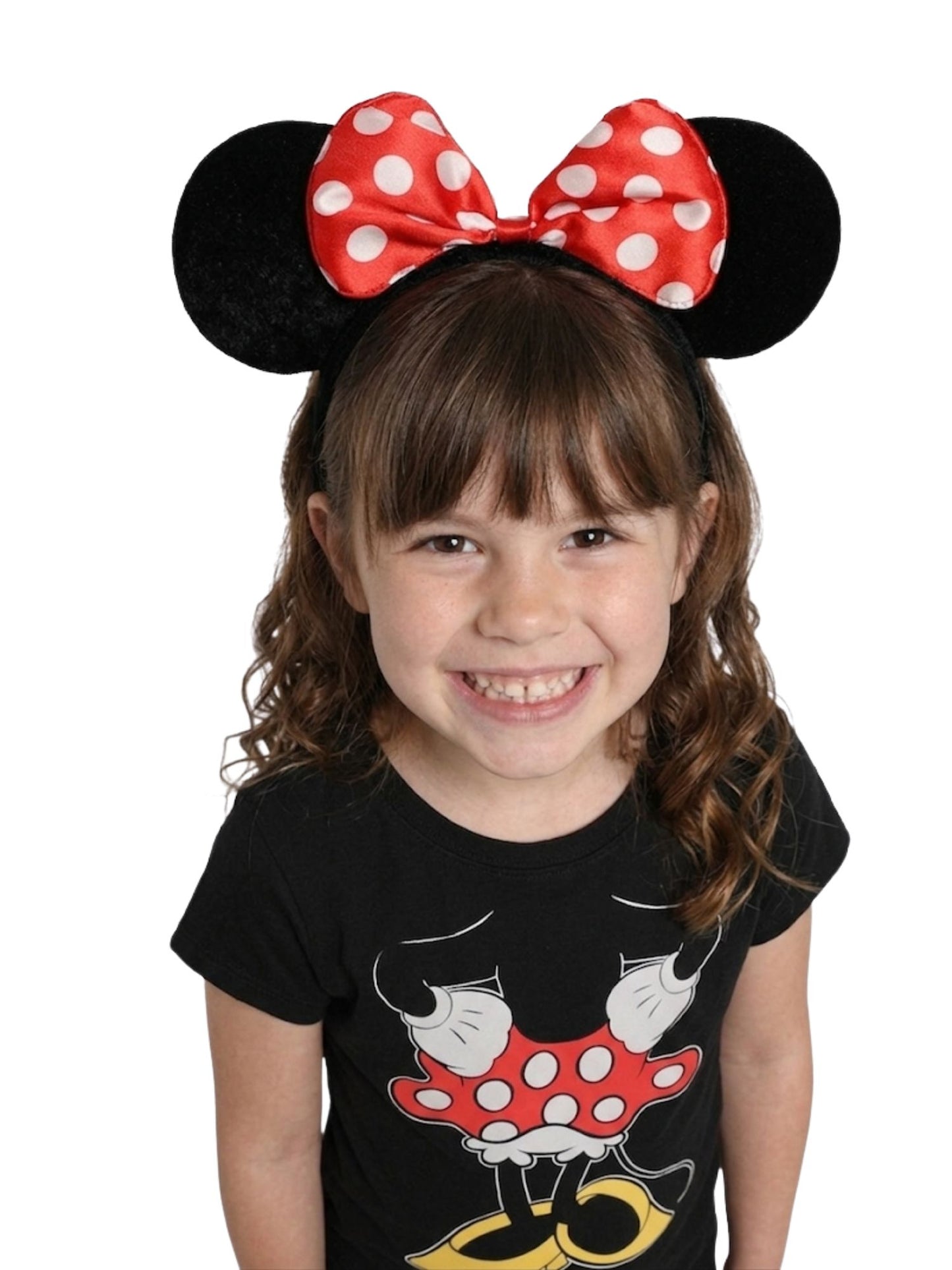 Minnie Mouse Girls Graphic Tee & Ears Shirt Set 2pc Detachable Cape Outfit