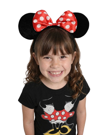 Minnie Mouse Girls Graphic Tee & Ears Shirt Set 2pc Detachable Cape Outfit