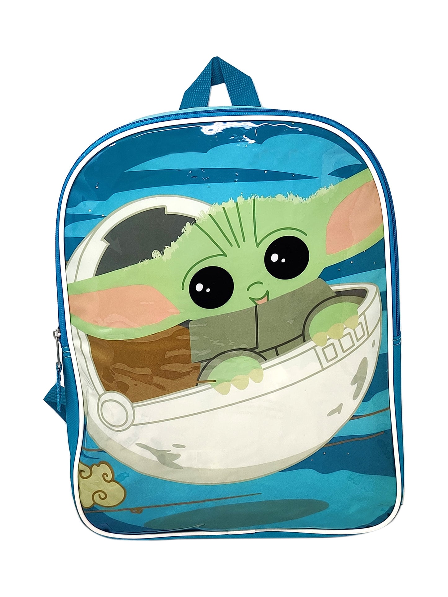 Star Wars Grogu Backpack Mandalorian Bacby Yoda w/ Sliding Pencil Case Set