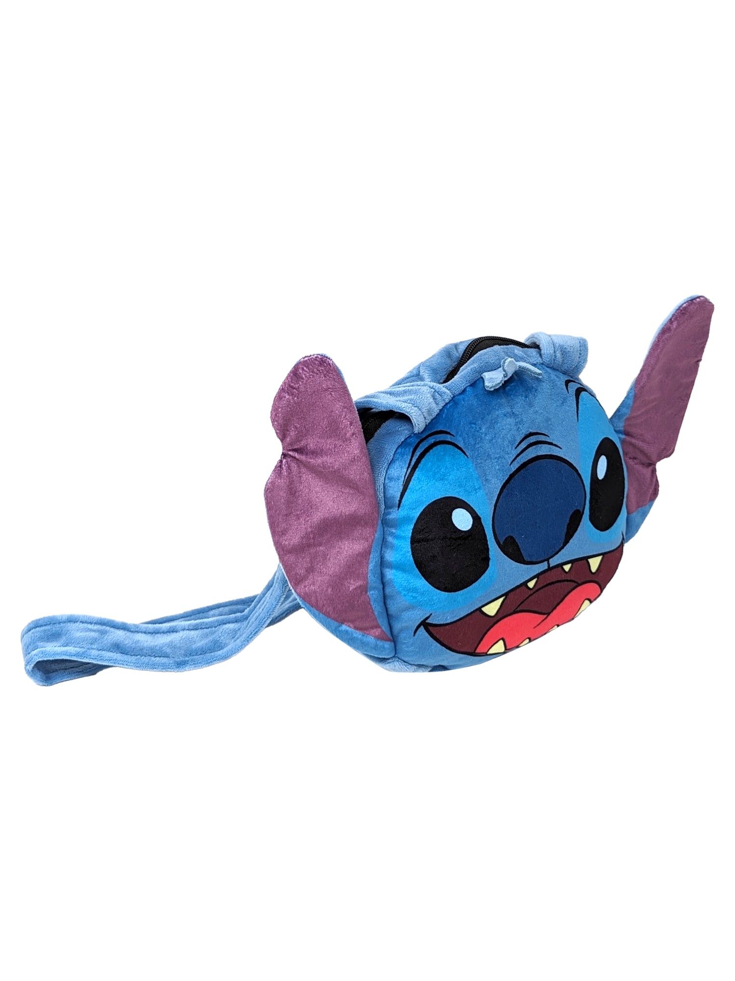 Disney Stitch Plush Shoulder Bag Purse Cosplay Small 8" Blue Soft