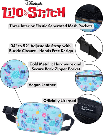 Disney Lilo & Stitch Tropical Belt Bag Fanny Pack Crossbody Sling Women
