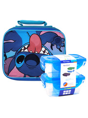 Stitch Disney Insulated Lunch Bag Lilo w/ 2-Piece Food Container Set