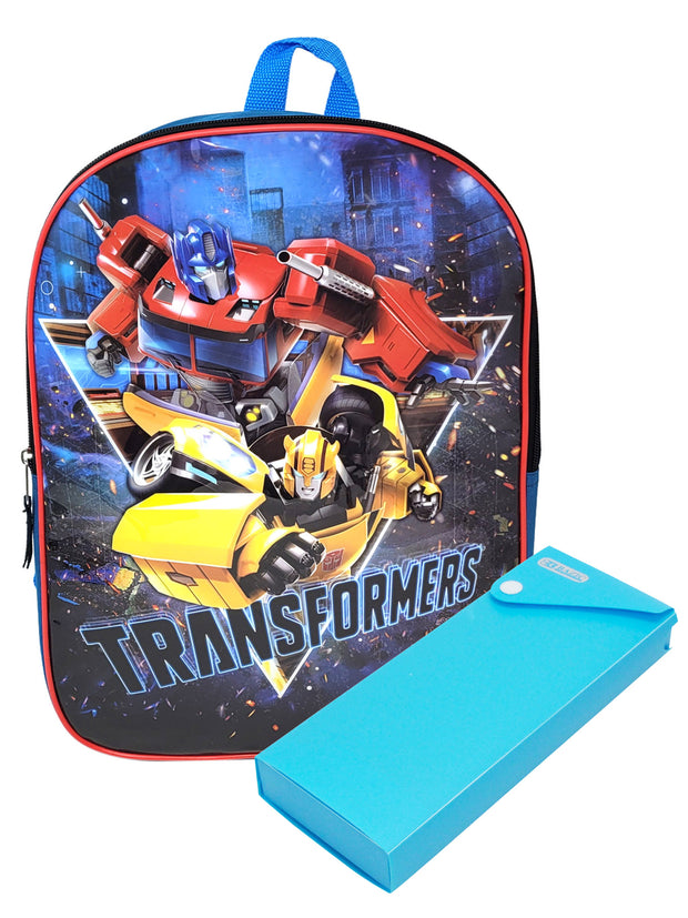 Transformers School Backpack 15 Optimus Prime Bumble Beeand