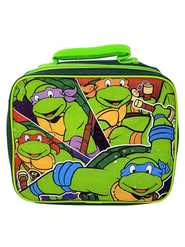 Boys Teenage Mutant Ninja Turtles Insulated Lunch Bag TMNT Leonardo Raphael