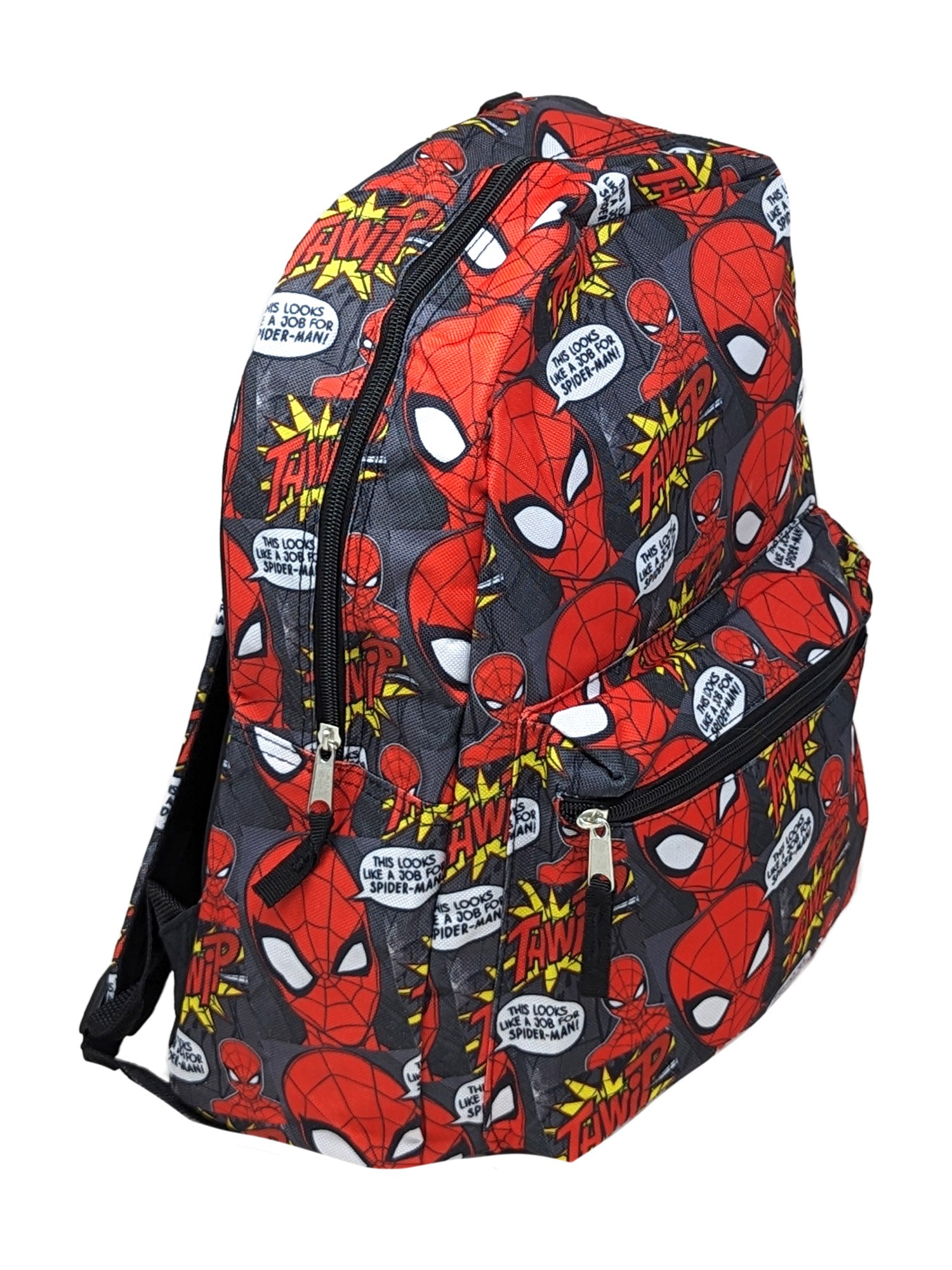 Spider-Man Boys Marvel Backpack 16" Superhero All-over Print w/ Front Pocket