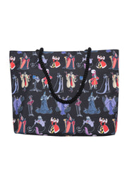 Womens Disney Villains Tote Bag Rope Handle Travel Beach Carry-on Cruella Black