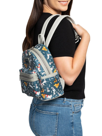 Loungefly x Disney Dogs Women's Mini Backpack & Clutch Zip Wallet 2-Piece Set