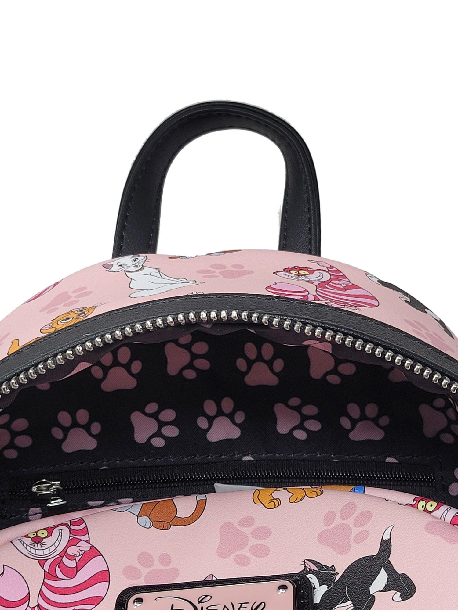 disney cats mini backpack by loungefly Loungefly x Disney Cats Mini Backpack Handbag All-Over Print Cheshire – Open and Clothing