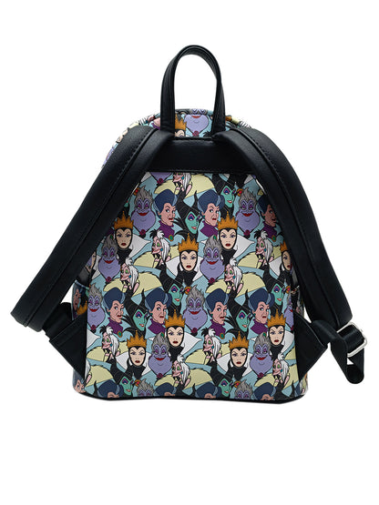 Loungefly x Disney Womens Villains Mini Backpack Handbag & Wallet Princess Set