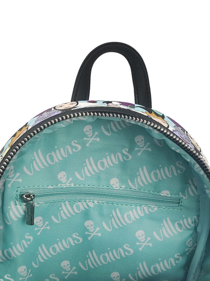 Loungefly x Disney Villains Mini Backpack Handbag All-Over Print Cruella De Vil