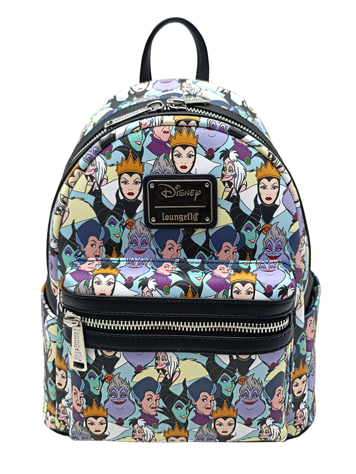 Loungefly x Disney Villains Mini Backpack Handbag All-Over Print Cruel – Open and Clothing