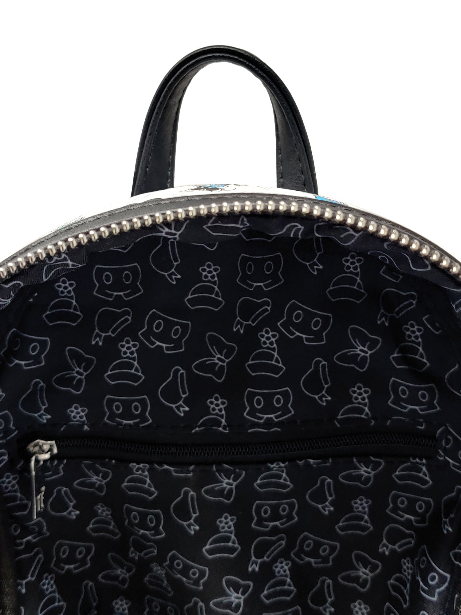 disney black leather backpack Loungefly x Disney Mickey Minnie Donald Daisy Mini Backpack & Clutch W – Open and Clothing