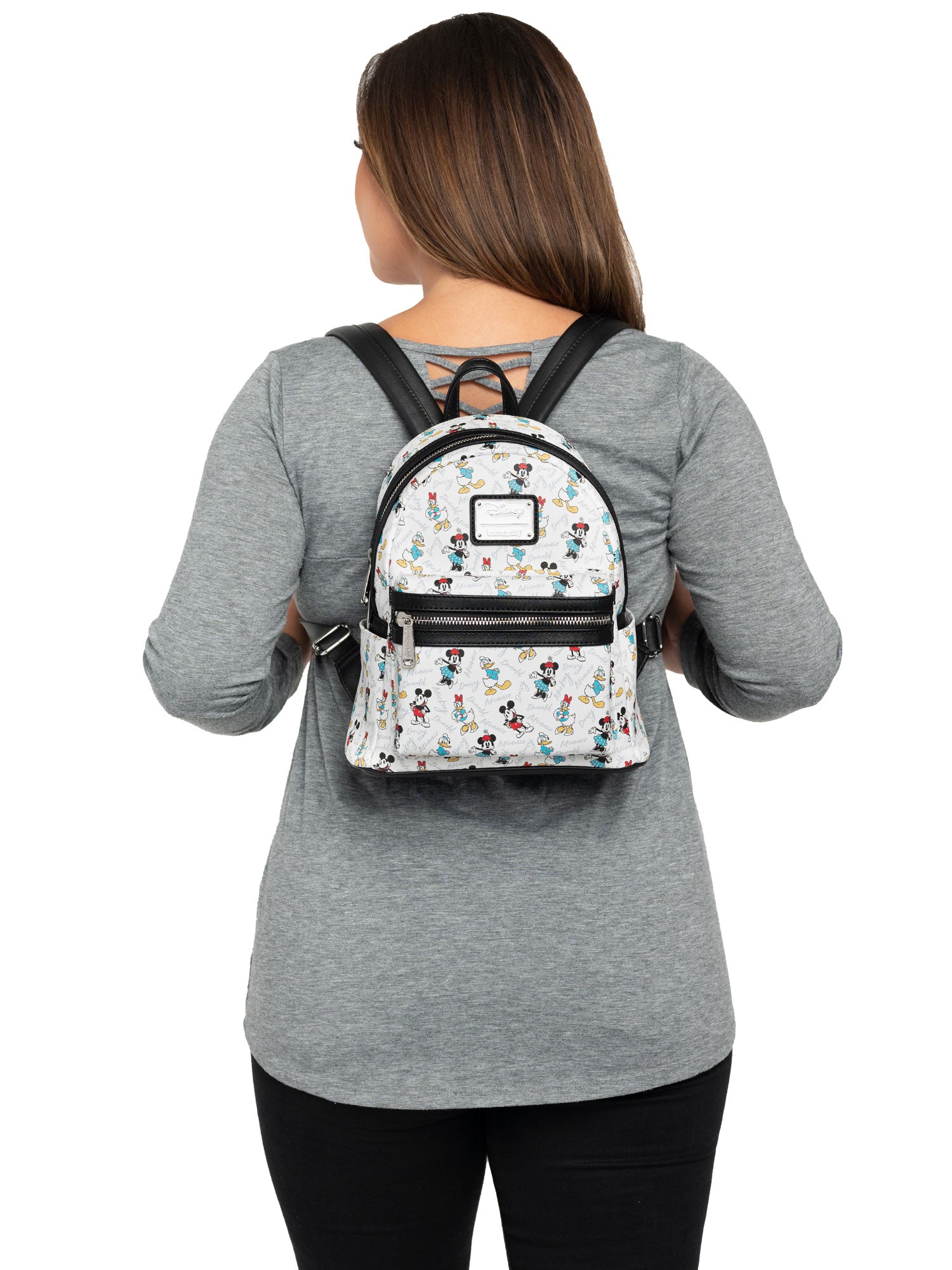 daisy mini backpack Loungefly x Disney Mickey Minnie Donald Daisy Mini Backpack Handbag Wh – Open and Clothing