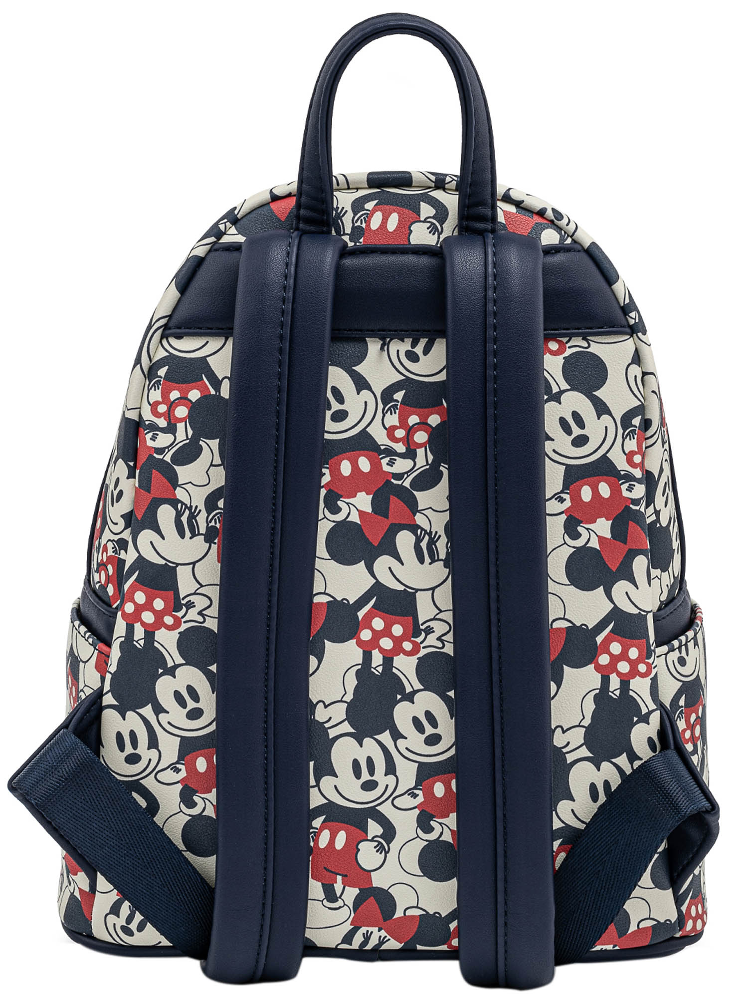 Loungefly x Disney Women's Mickey & Minnie Mouse Mini Backpack & Wallet Navy