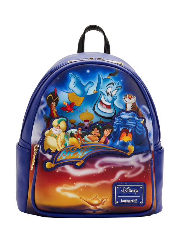 Loungefly x Disney 30th Anniversary Aladdin Mini Backpack Handbag Jasmine Genie