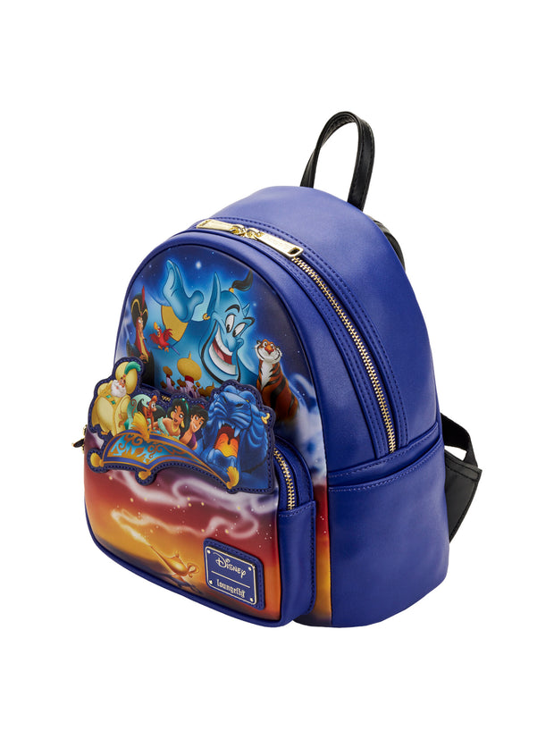 Loungefly x Disney 30th Anniversary Aladdin Mini Backpack Handbag Jasmine Genie