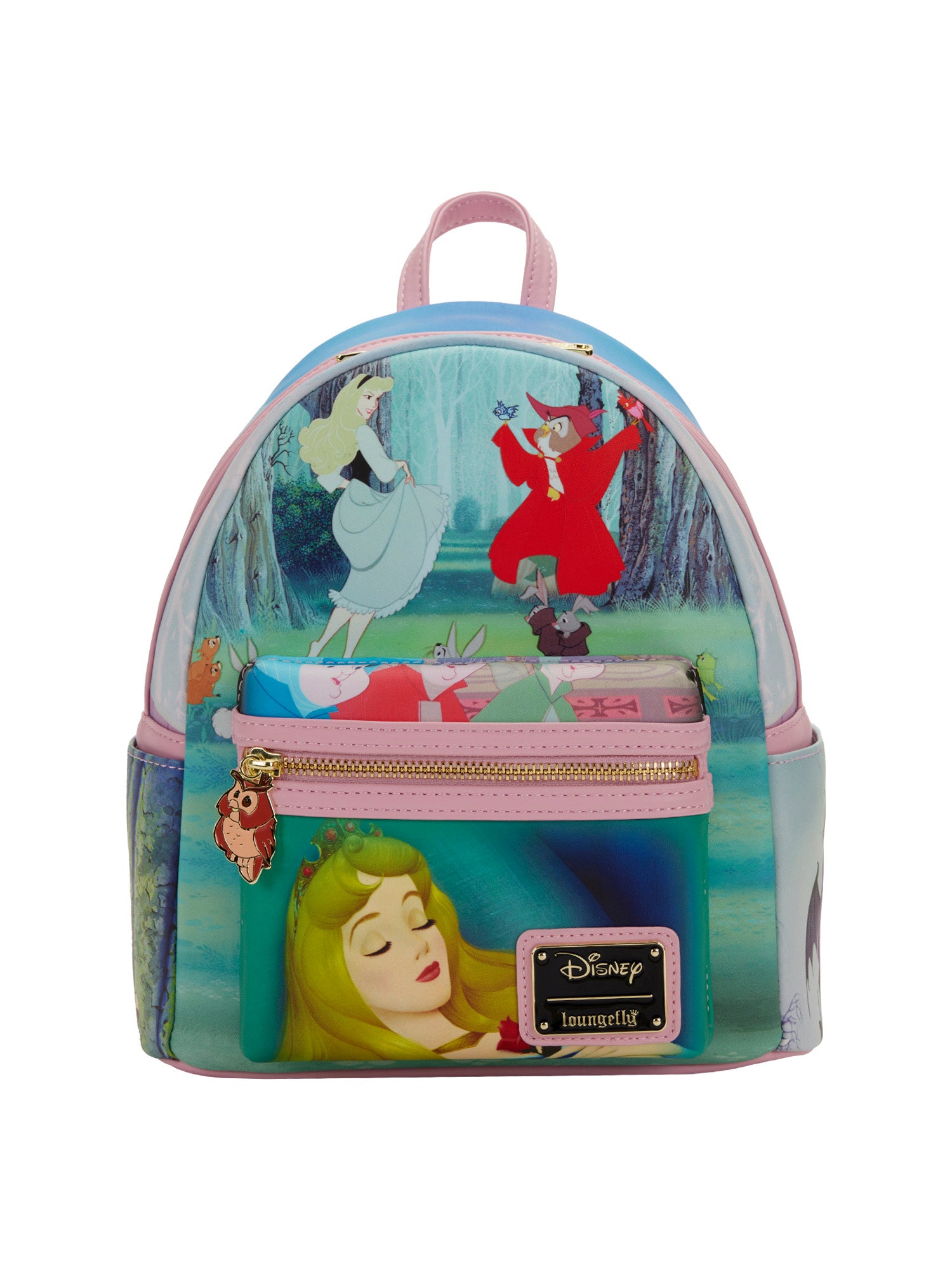 Loungefly x Disney Sleeping Beauty Mini Backpack Handbag Aurora Malefi – Open and Clothing