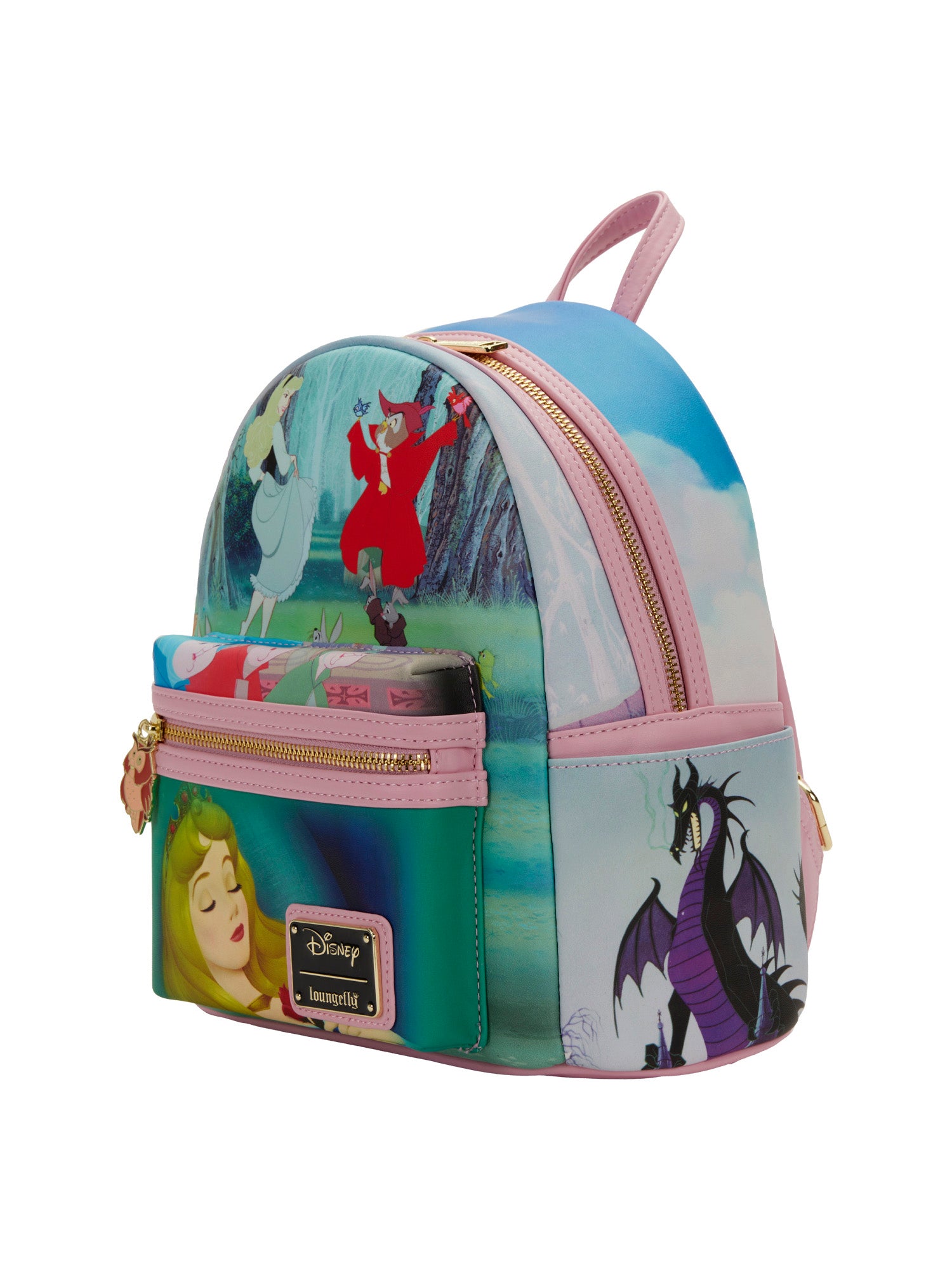 Loungefly x Disney Sleeping Beauty Mini Backpack Handbag Aurora Maleficent