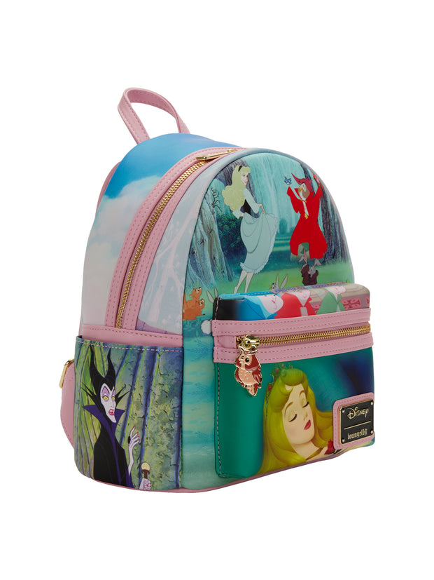 Loungefly x Disney Sleeping Beauty Mini Backpack Handbag Aurora Maleficent