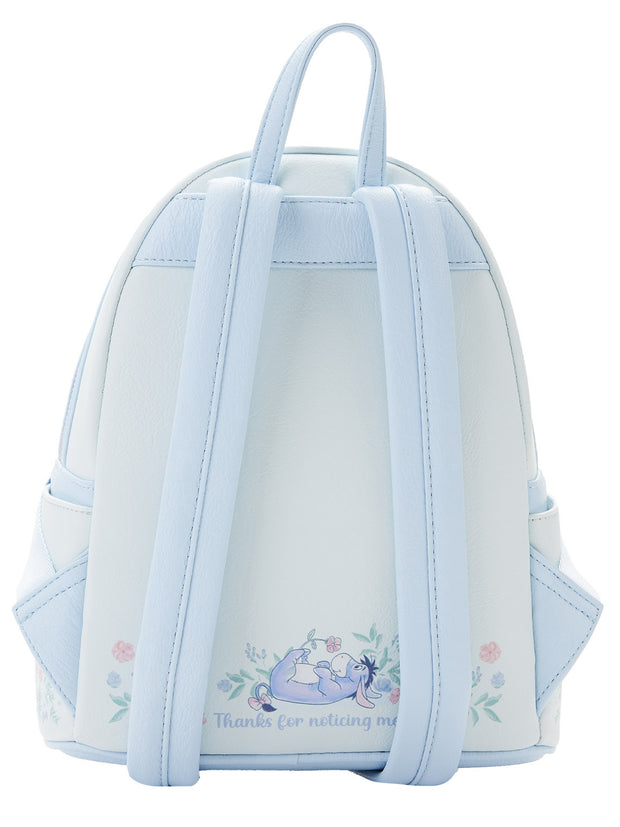 Loungefly x Disney Eeyore Mini Backpack Handbag Floral Light Blue