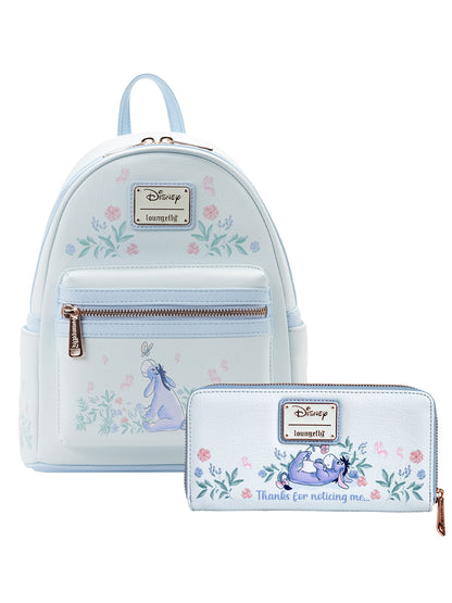 Loungefly x Disney Eeyore Floral Mini Backpack & Zip Around Wallet Set