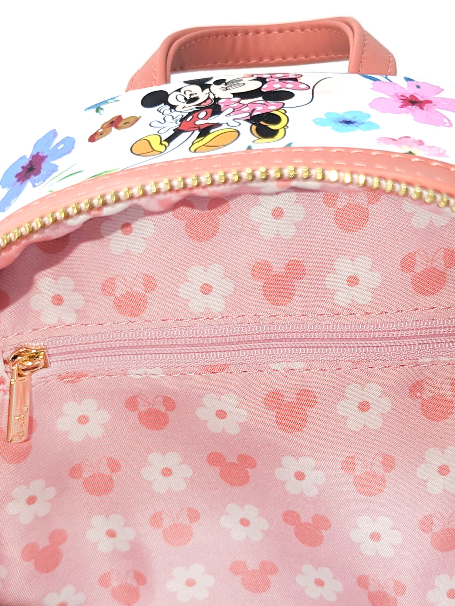 Loungefly x Disney Mickey and Minnie Mouse Floral Backpack & Zip Around Wallet