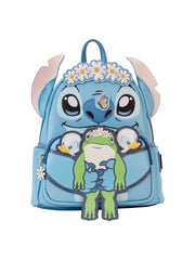 Loungefly x Disney Stitch w/ Frog and Ducks Springtime Mini Backpack