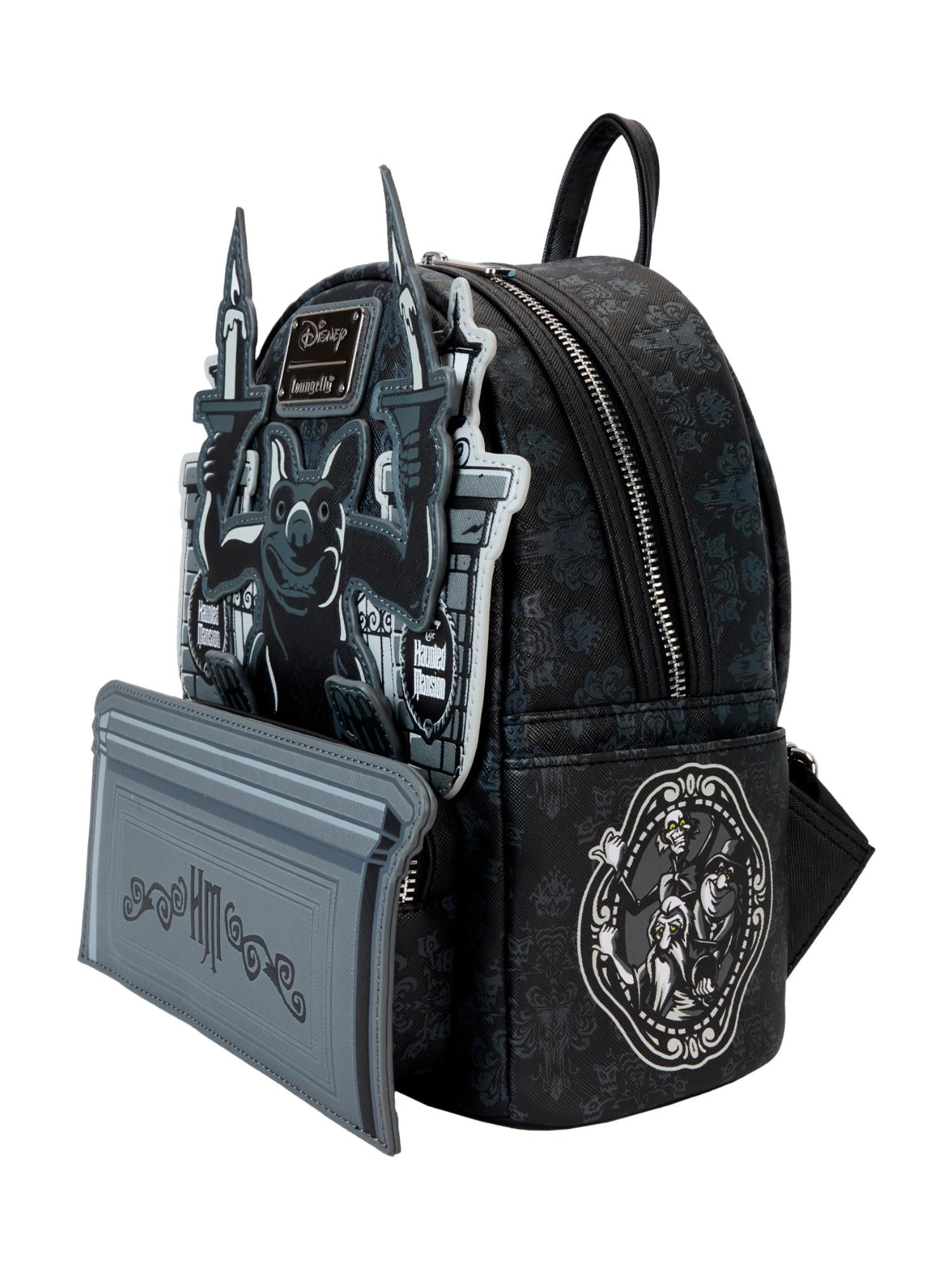 Loungefly x Disney Haunted Mansion Gargoyle Wallpaper Mini Backpack