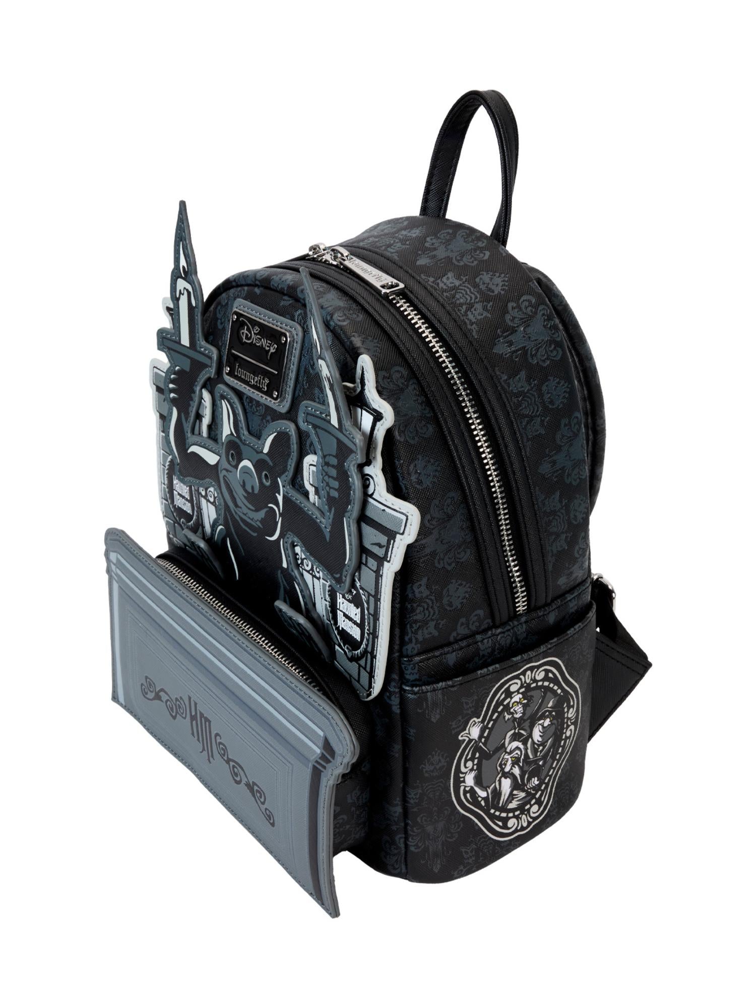 Loungefly x Disney Haunted Mansion Gargoyle Wallpaper Mini Backpack
