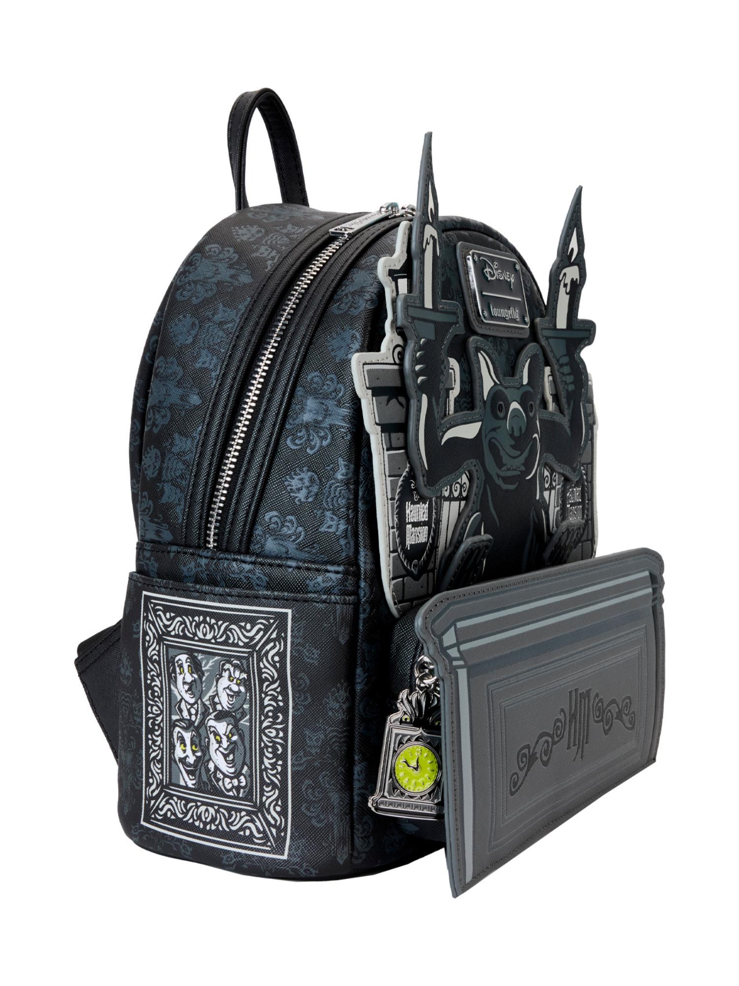Loungefly x Disney Haunted Mansion Gargoyle Wallpaper Mini Backpack