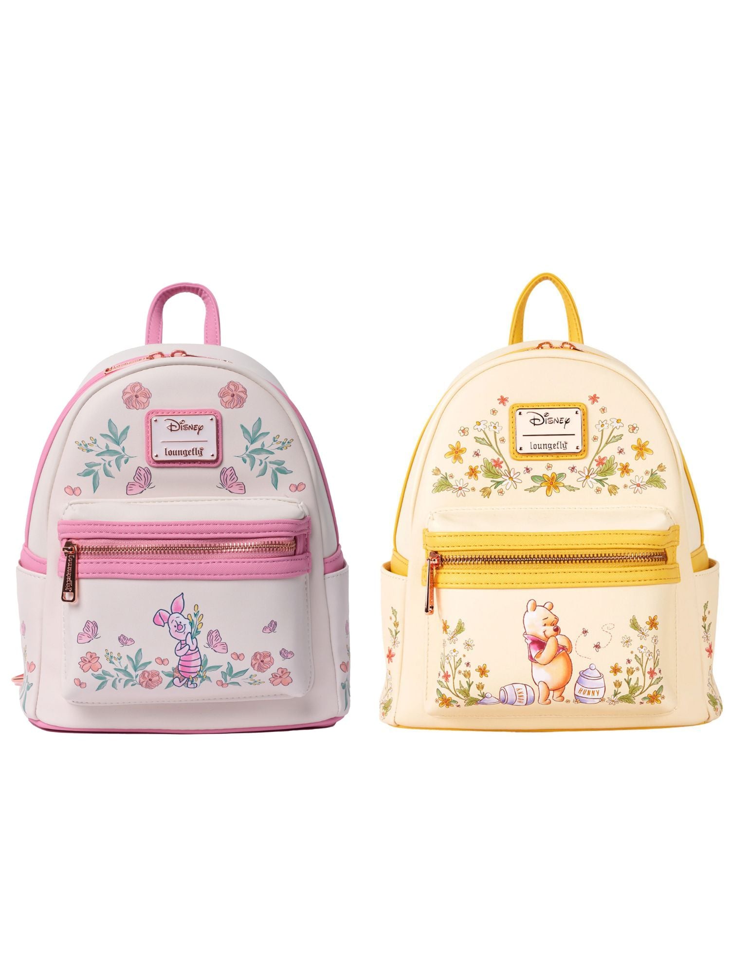 Loungefly x Disney Winnie The Pooh & Piglet Floral Mini Backpack Set