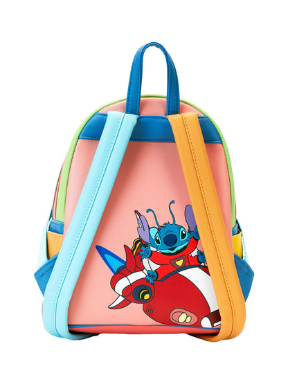 Loungefly x Disney Stitch Color Block Mini Backpack Handbag